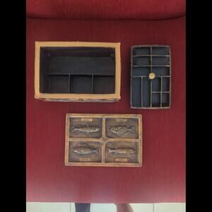 Vintage Fishermans Tray Organizer